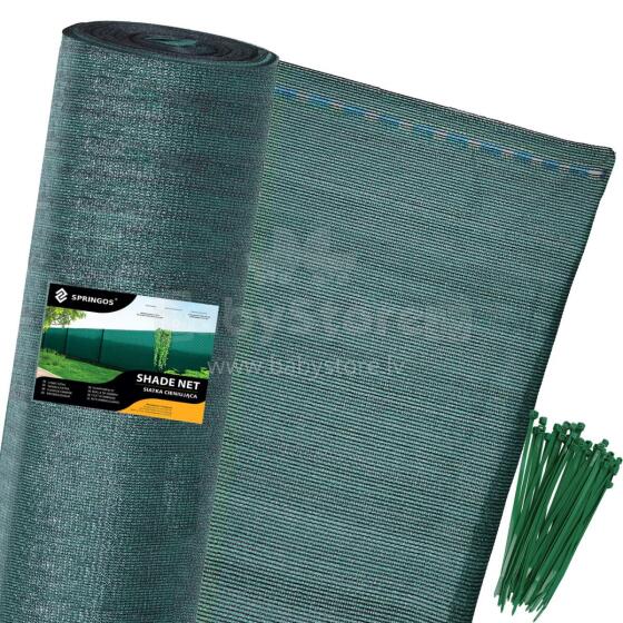 Ēnošanas tīkls Springos SN0038 185g/m2 1,5x25m zaļš