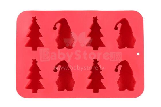 Winteria Baking dish silicon christmas gnome and tree