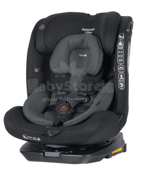 Bērnu auto sēdeklis Carrello Asteroid CRL-17001 i-Size Magnētiskā pelēkā krāsā