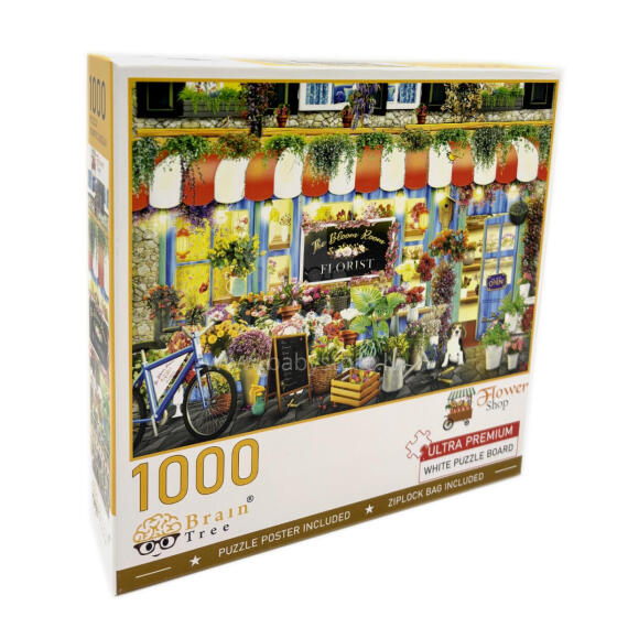 Brain Tree Puzzle, Flower Shop, 1000 pieces