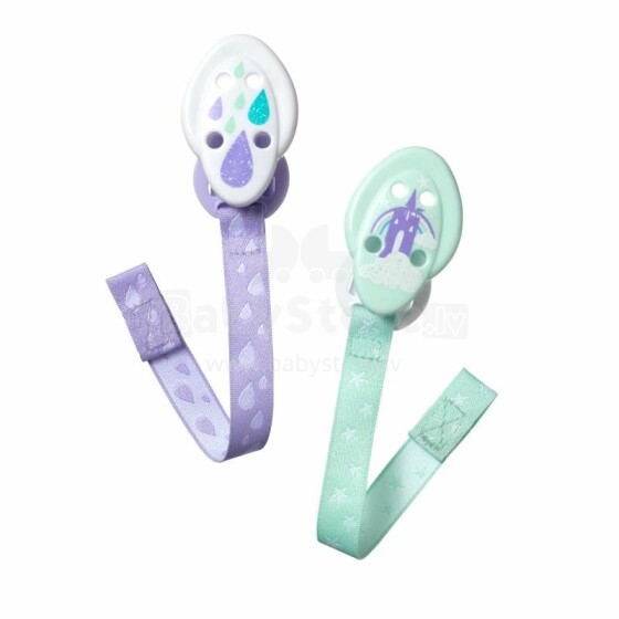 Tommee Tippee CTN Art.43336381  Closer-to-Nature soother cord Цепочка для пустышки (2 шт.)