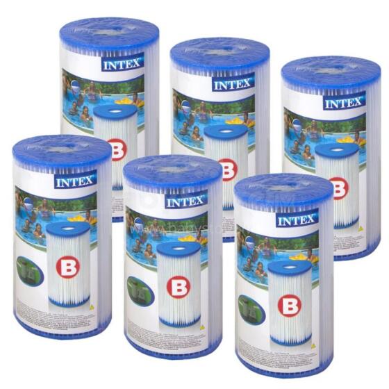 ФИЛЬТР ДЛЯ НАСОСОВ INTEX 6 шт Тип B 29005