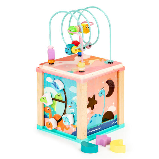 Wooden educational cube, mula sorter ECOTOYS