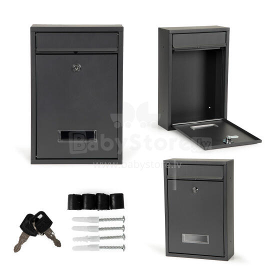 Galvanized steel letter mailbox