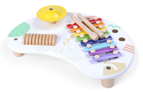 Table with instruments musical table cymbals +18m ECOTOYS