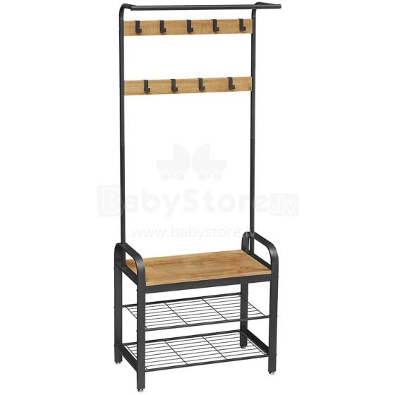 Hanger, clothes stand, wooden shoe rack, LOFT