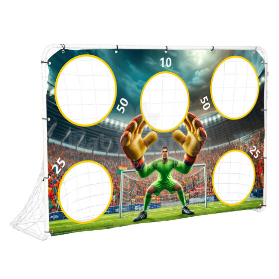 Football Training Goal with Target Sheet 180x122 cm MultiGarden