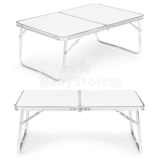 Small Camping Picnic Table Folding 60x40 cm White MultiGarden