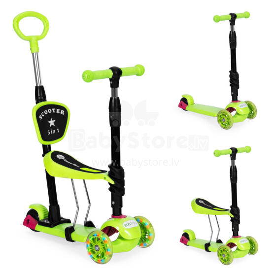Eco Toys Three-wheeled balance scooter Art.YM-SW-6 Green