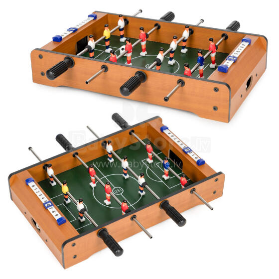 Mini galda futbols bērniem divas bumbas un rokasgrāmatas