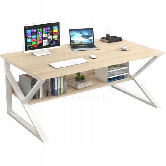 Computer desk, office desk with shelf, 100x60 cm