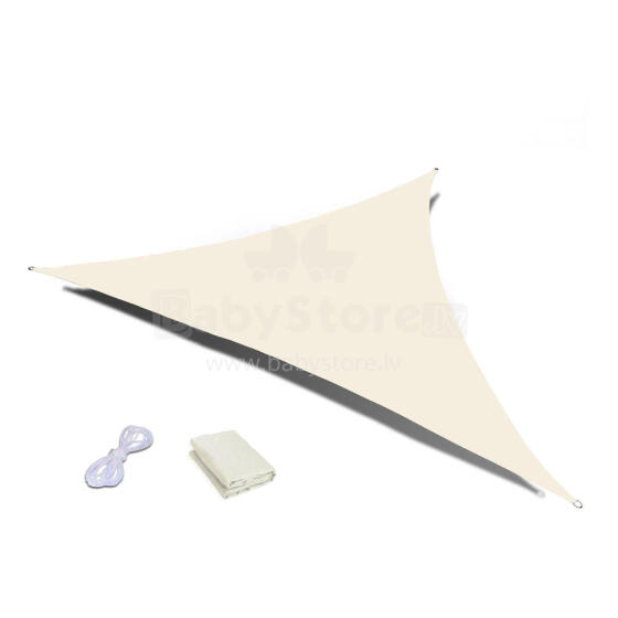 Waterproof sun shade sail 4x4x4m ModernHome - beige