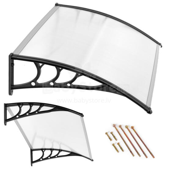 Door Canopy 150x80 cm Polycarbonate Roof Cover