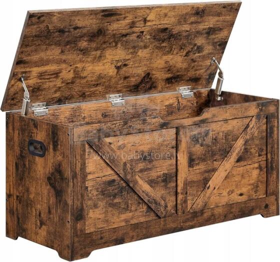 Chest trunk for storage, rustic style