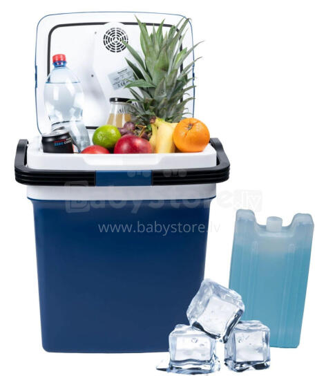 Portable car cooler, 29L, 220-240V DC12V, heating function, free insert, blue
