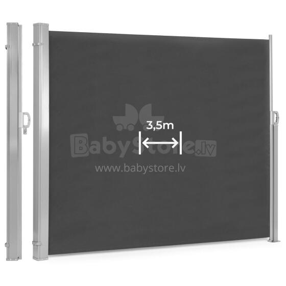 Folding Side Awning 350x180 cm Privacy Screen for Garden or Terrace Anthracite MultiGarden