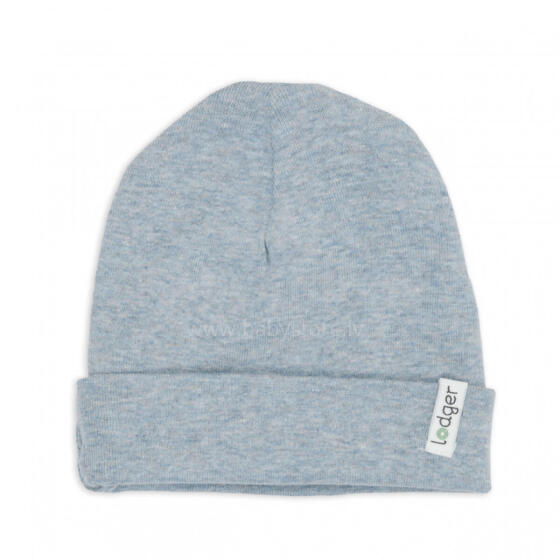 Lodger Beanie Melange bērnu cepurīte, Blue Fogg, 0-6 mēn.