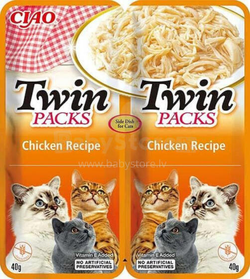 INABA Twin Packs cāļu kaķu gardums - 2 x 40g