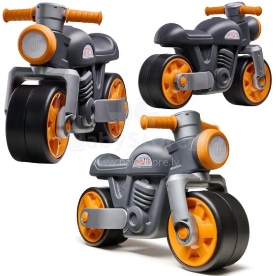 FALK Ride-On Running Bike Quiet Wheels Motor Prem1er Retro Black 12m+