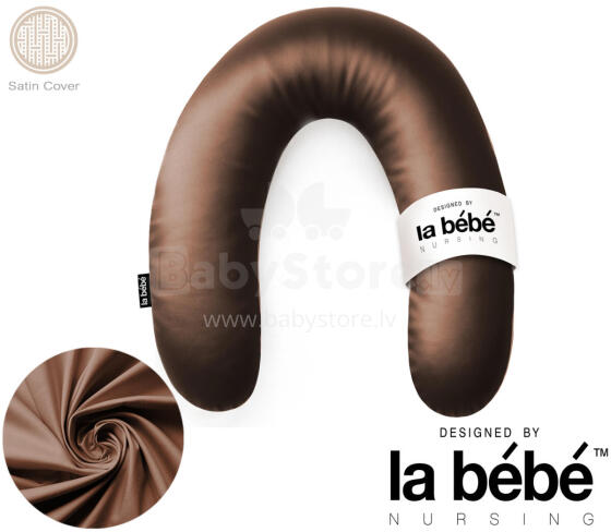 La Bebe™ Rich Satin Nursing Maternity Pillow Art.15683  30x104 cm