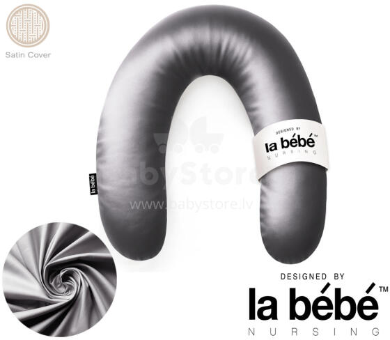 La Bebe™ Rich Satin Nursing Maternity Pillow Art.15685  30x104 cm