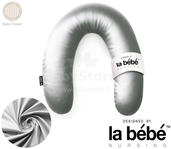 La Bebe™ Rich Satin Nursing Maternity Pillow Art.15686  30x104 cm
