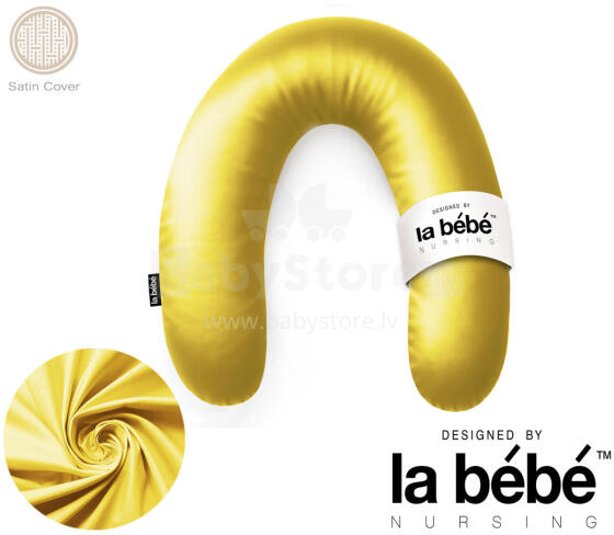 La Bebe™ Rich Satin Nursing Maternity Pillow Art.15614  30x104 cm
