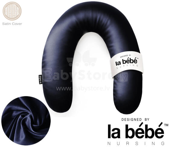 La Bebe™ Rich Satin Nursing Maternity Pillow Art.15615  30x104 cm