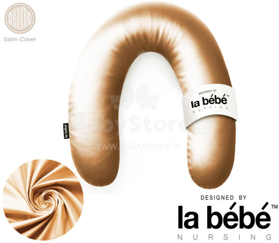 La Bebe™ Rich Satin Nursing Maternity Pillow Art.15616  30x104 cm