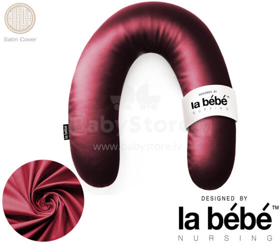 La Bebe™ Rich Satin Nursing Maternity Pillow Art.15617  30x104 cm