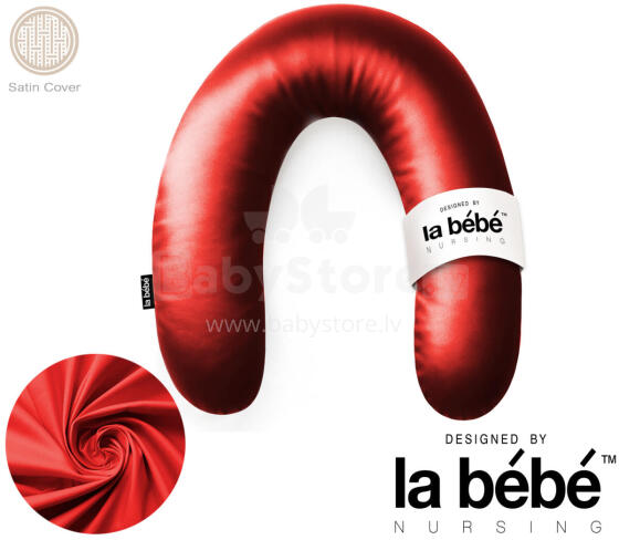 La Bebe™ Rich Satin Nursing Maternity Pillow Art.15618  30x104 cm