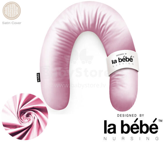 La Bebe™ Rich Satin Nursing Maternity Pillow Art.15625  30x104 cm