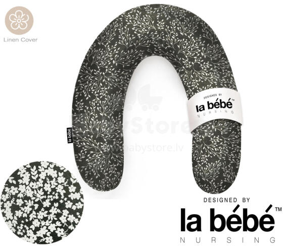 La Bebe™ Rich Linen Nursing Maternity Pillow Art.12642  30x104 cm