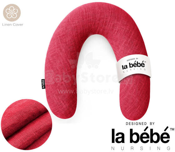 La Bebe™ Rich Linen Nursing Maternity Pillow Art.12649  30x104 cm