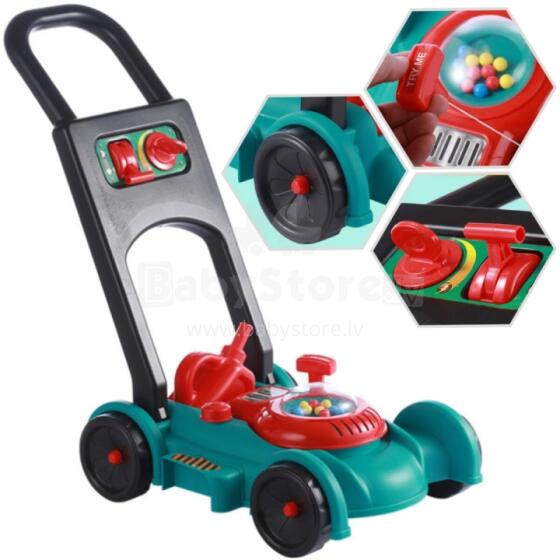 WOOPIE Children's Lawn Mower Sound + Helmet and Fuel Can Set