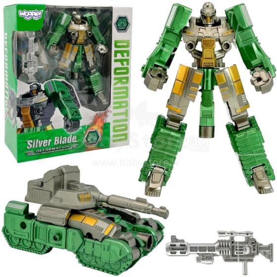 WOOPIE Transformējošais robots SILVER BLADE 2in1 tanks