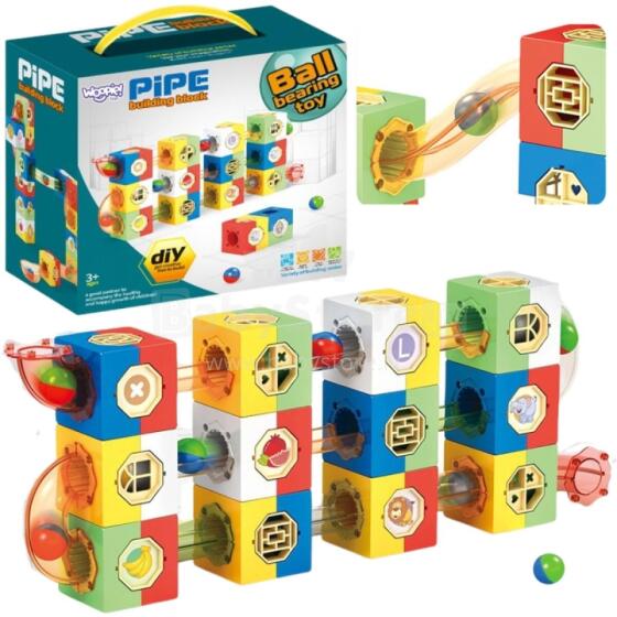 WOOPIE Ball Track Construction Set 3D Blocks