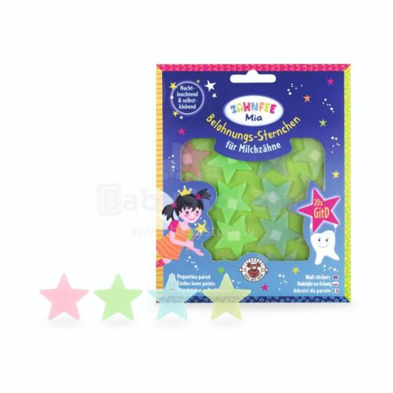 Zahnfee - Reward stars glow in the dark, 20 pieces