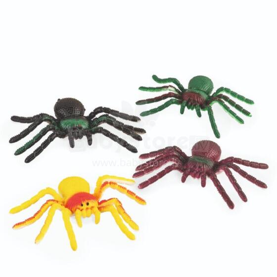 Zoology - Rubber spider, 4 assorted