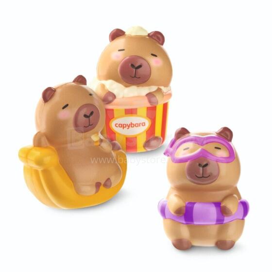 Anti-stress soft figures Capybara, 3 assorted