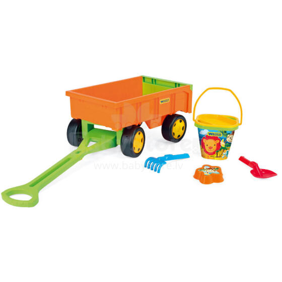 WADER 10952 Gigant Cart/Trailer with Sand Set