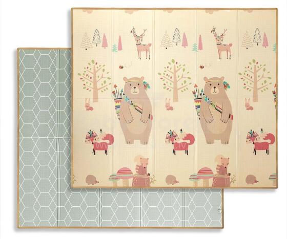MILLY MALLY 6434 Folding Foam Mat Play Woods T1