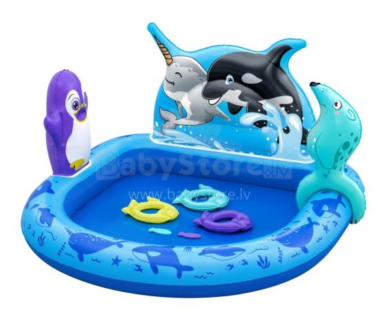 BESTWAY 53156 Inflatable Pool/Playground Arctic 1.34mx1.31mx73cm