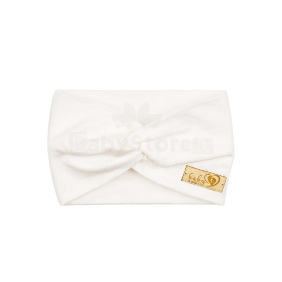 BABY 01419 Braided Infant Headband Cream 6-9m