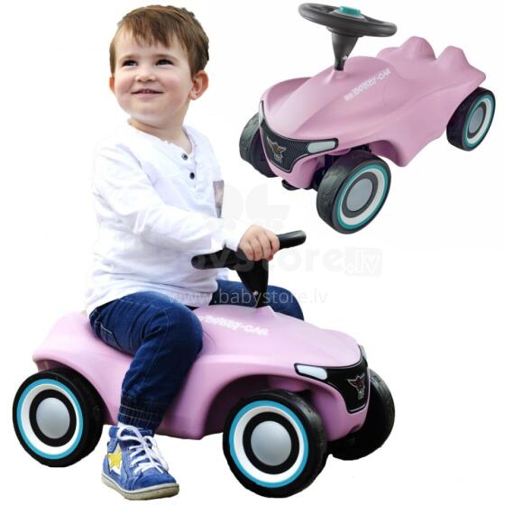 Liels rozā braucamais auto Bobby Car Neo rozā bērniem