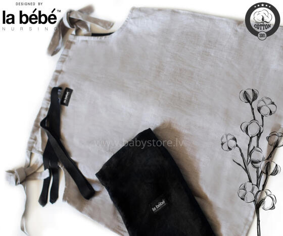 La bebe™ Mama Blouse Linen Art.2881 Universāla blūze grūtniecēm  no dabīga lina, Dabīgā lina krāsa