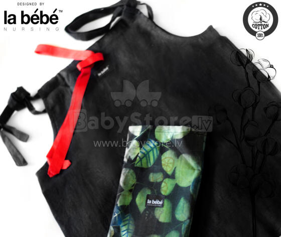 La bebe™ Mama Blouse Linen Art.2882 Universāla blūze grūtniecēm  no dabīga lina,  Melns