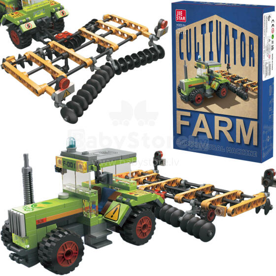 KLOCKI TRAKTOR Z MASZYNĄ 247 ELEMENTÓW