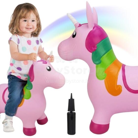 WOOPIE Bouncing Rubber Unicorn Pink + Pump