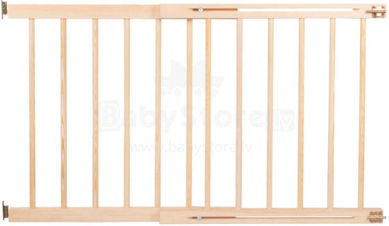 Wooden Safety Gate Springos SG005, Adjustable 72-122 cm